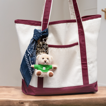 Kuscheltier Schlüsselanhänger "FLÜGELsichtbarmacher" - Best Buddy - Grün