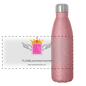 Glitzer Edelstahl Thermosflasche "Flügel Mom" - Best Buddy - Pink Glitzer