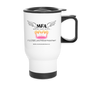 Thermobecher mit Tragegriff "MFA Crown" - Best Buddy - Weiß