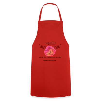 Kochschürze "Hebamme" - Best Buddy - Rot