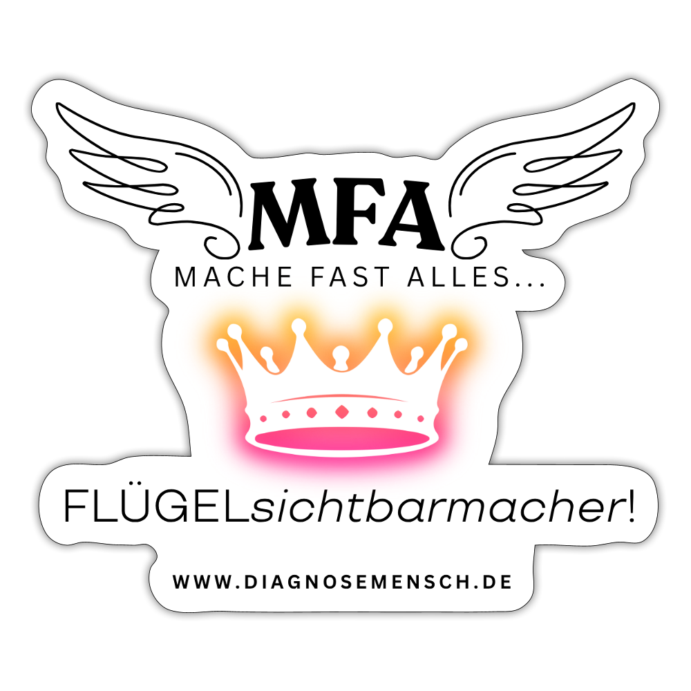 Sticker "MFA Crown" - Best Buddy - Mattweiß