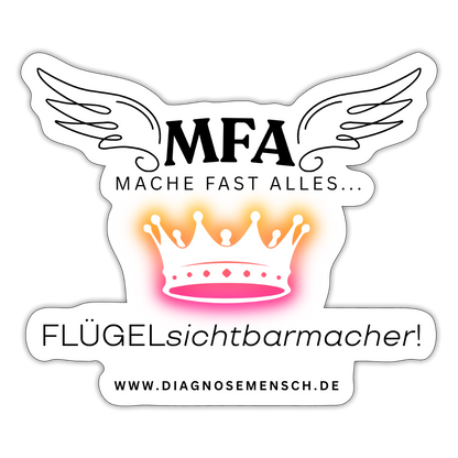 Sticker "MFA Crown" - Best Buddy - Mattweiß