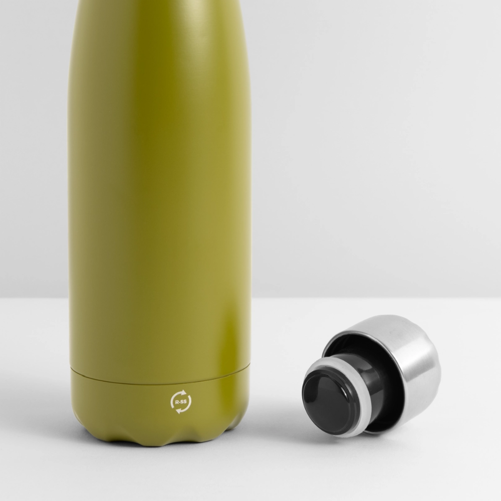 Thermosflasche 500 ml "Hebamme" - FLÜGELsichtbarmacher - Olivgrün 