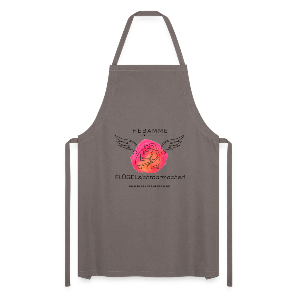 Kochschürze "Hebamme" - Best Buddy - Grau