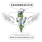 Sticker "Zahnmedizin" - FLÜGELsichtbarmacher - Mattweiß