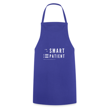 Kochschürze unisex ""I'm a smart patient" -Trendy - Royalblau