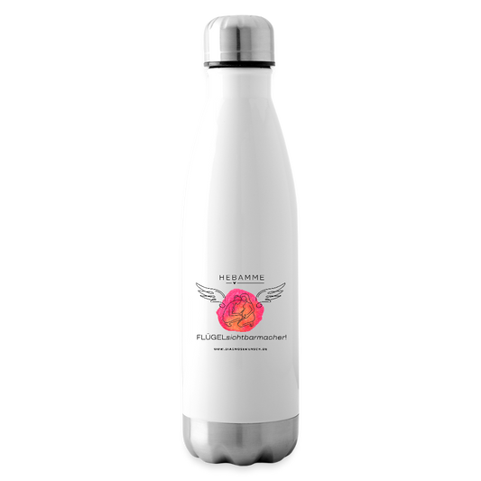 Isolierflasche "Flügel Hebamme" - Best Buddy - Weiß
