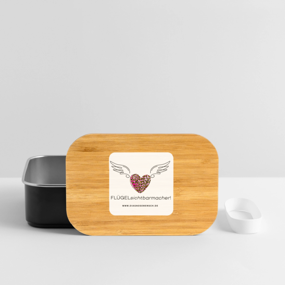 Lunch Box "FLÜGELsichtbarmacher" - Best Buddy - Schwarz