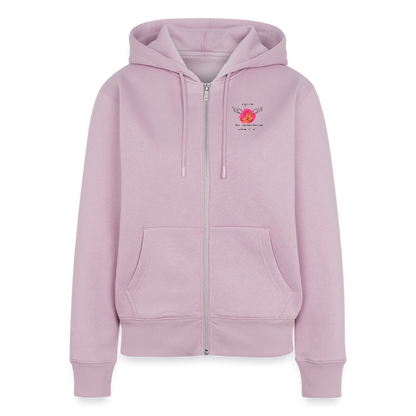 Frauen Premium Kapuzenjacke "Hebamme" - Best Buddy - Altrosa