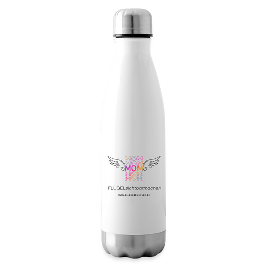 Isolierflasche  "Flügel  Mom" - Best Buddy - Weiß