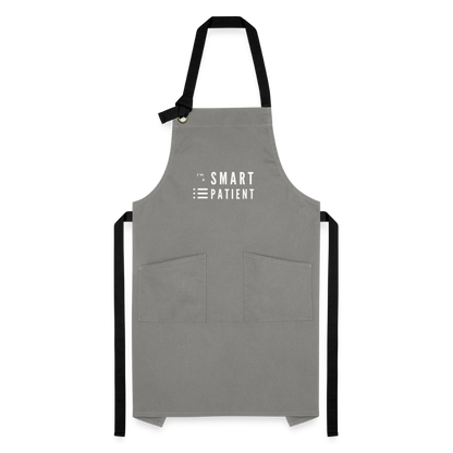 Kontrastschürze - Grau/Schwarz