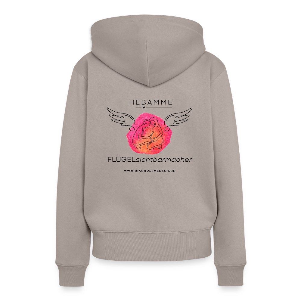 Frauen Premium Hoodie - Taupe