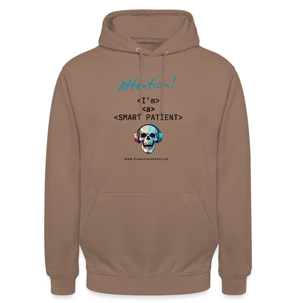 Unisex Hoodie "I'm a smart  patient" - Bad Boy - Mokka