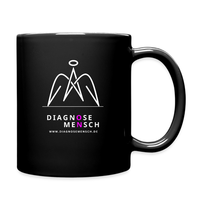 Tasse BLACK "Diagnose Mensch - ON" - Schwarz