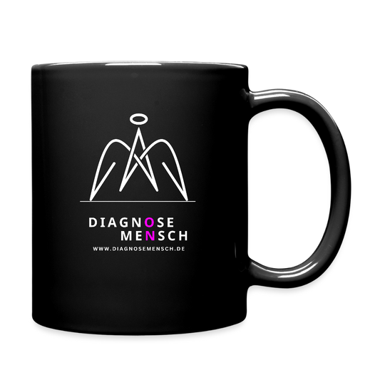 Tasse BLACK "Diagnose Mensch - ON" - Schwarz