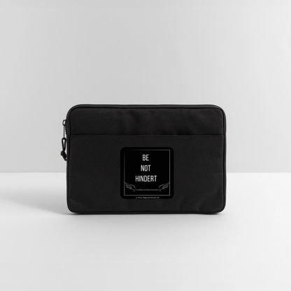 Laptoptasche 13" "BE NOT HINDERT" - FLÜGELsichtbarmacher - Schwarz