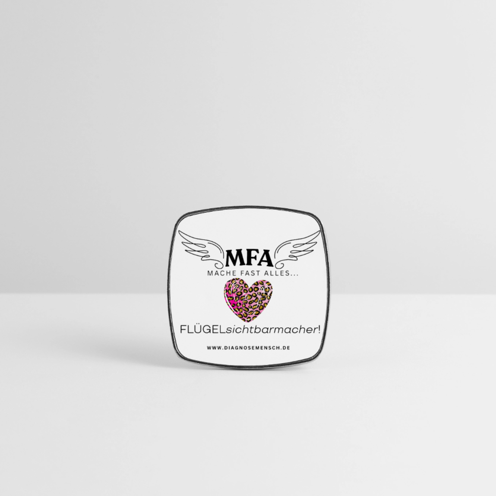 Viereckiger Kühlschrankmagnet "MFA Leo" - Best Buddy - Weiß