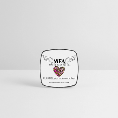 Viereckiger Kühlschrankmagnet "MFA Leo" - Best Buddy - Weiß