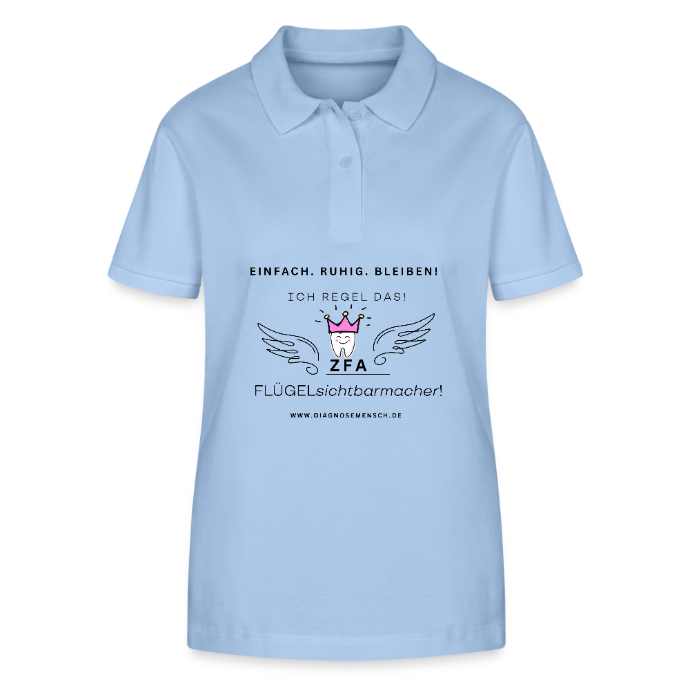 Bio-Poloshirt "ZFA" - Best Buddy - sky Blue