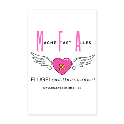 Poster 20x30 cm - Weiß
