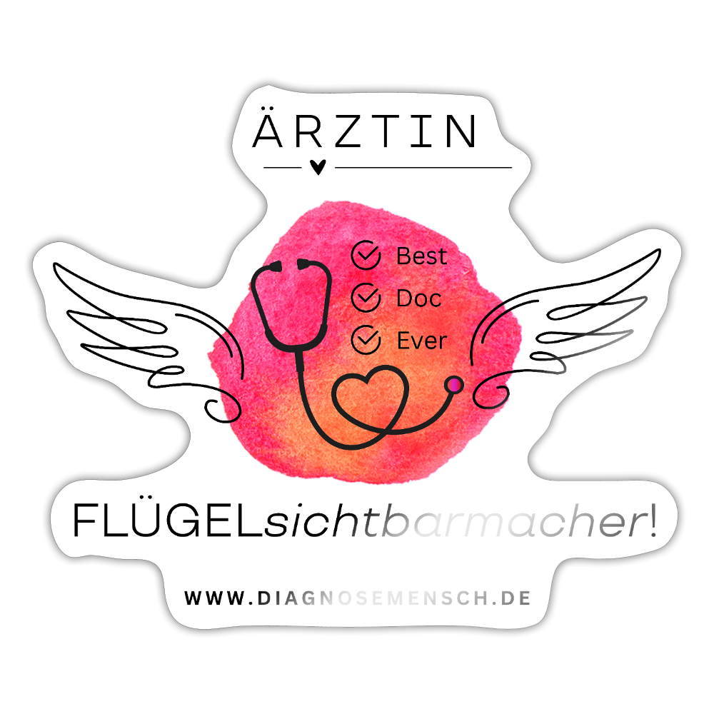 Sticker "Best Doc Ever - Ärztin" - Best Buddy - Weiß glänzend