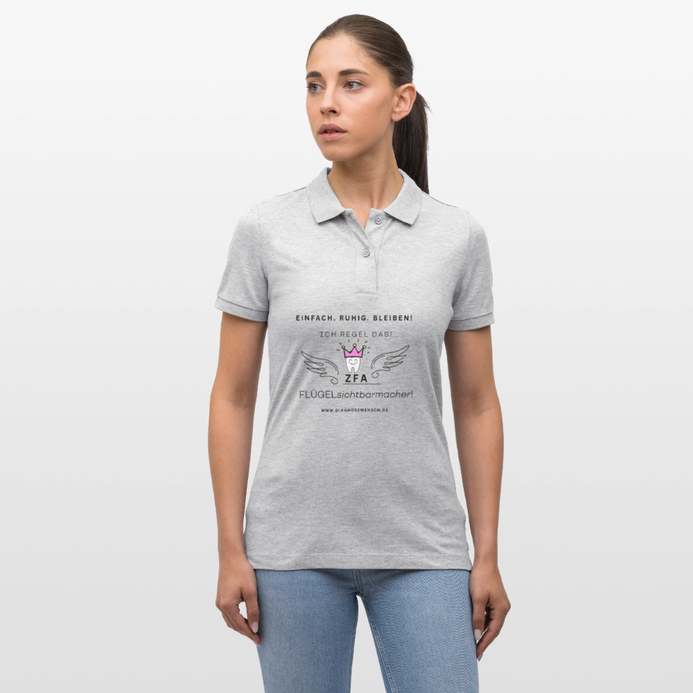 Bio-Poloshirt "ZFA" - Best Buddy - Grau meliert