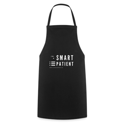 Kochschürze unisex ""I'm a smart patient" -Trendy - Schwarz