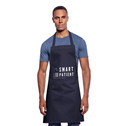 Kochschürze unisex ""I'm a smart patient" -Trendy - Navy