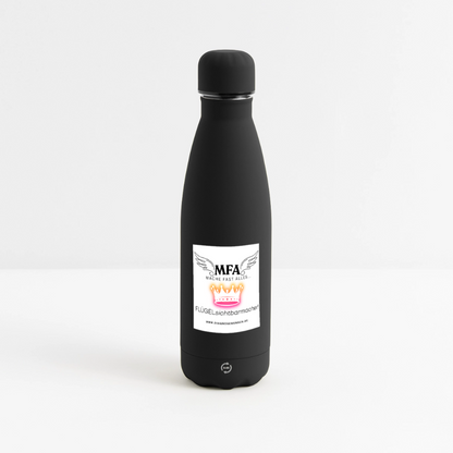 SOFT TOUCH Thermosflasche 500 ml "MFA CROWN" - Best Buddy - Schwarz