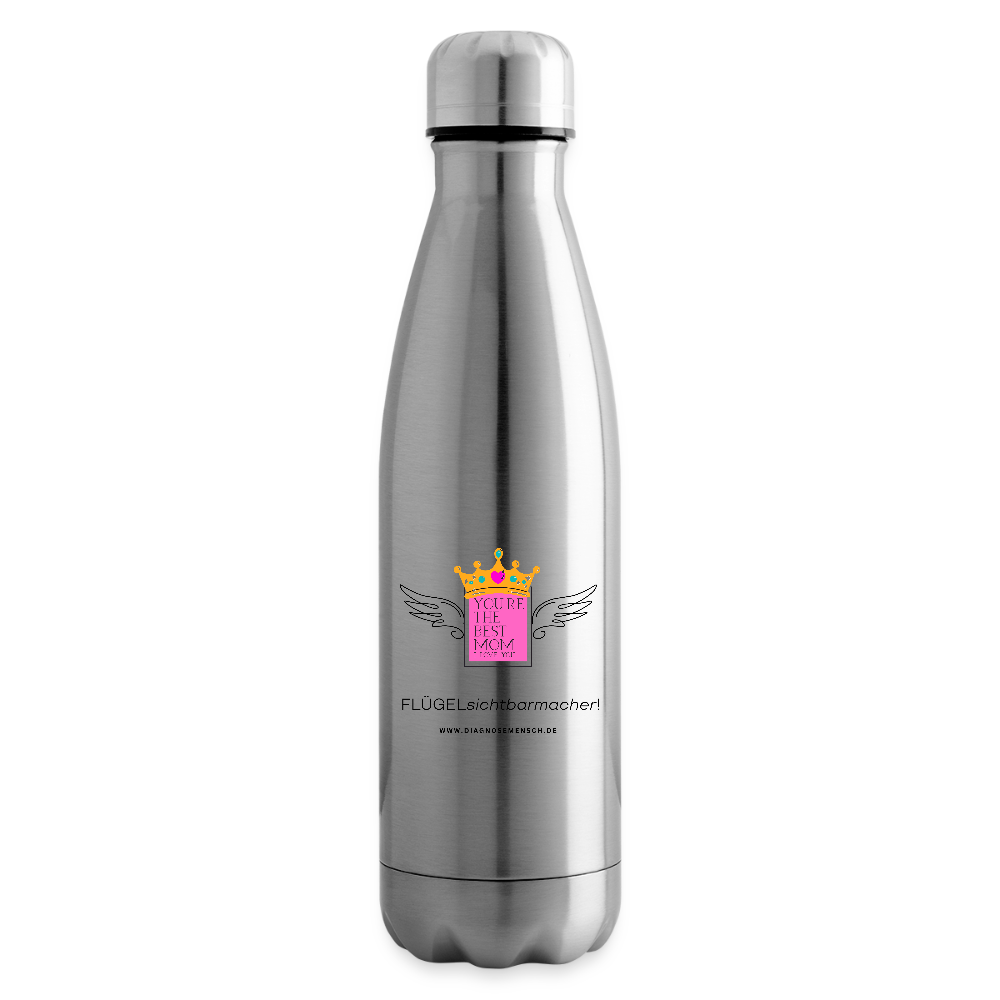 Isolierflasche "Flügel Mom" - Best Buddy - Lightsilver