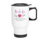 Thermobecher mit Tragegriff "MFA" - Best Buddy - Weiß