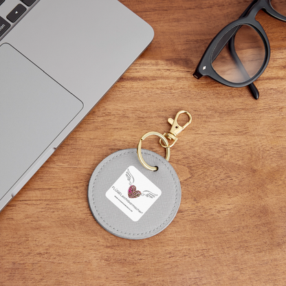 BOUTIQUE Schlüsselanhänger "FLÜGELsichtbarmacher" - Best Buddy - Grau