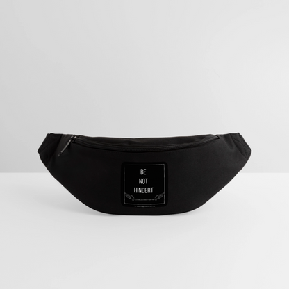 Gürteltasche "BE NOT HINDERT" - FLÜGELsichtbarmacher - Schwarz
