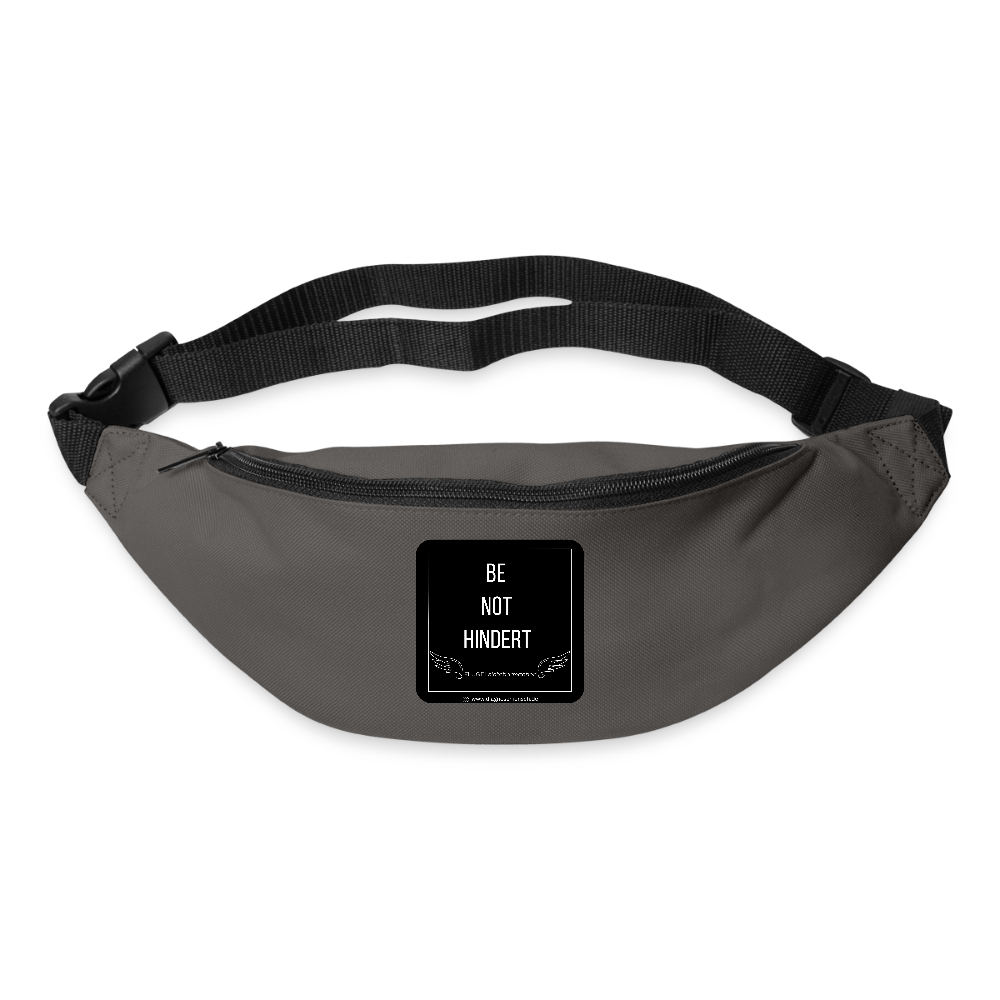 Gürteltasche "BE NOT HINDERT" - FLÜGELsichtbarmacher - Graphite