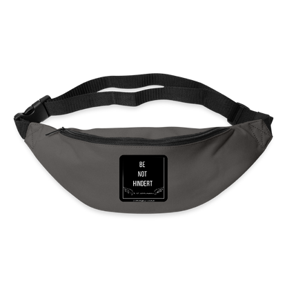 Gürteltasche "BE NOT HINDERT" - FLÜGELsichtbarmacher - Graphite