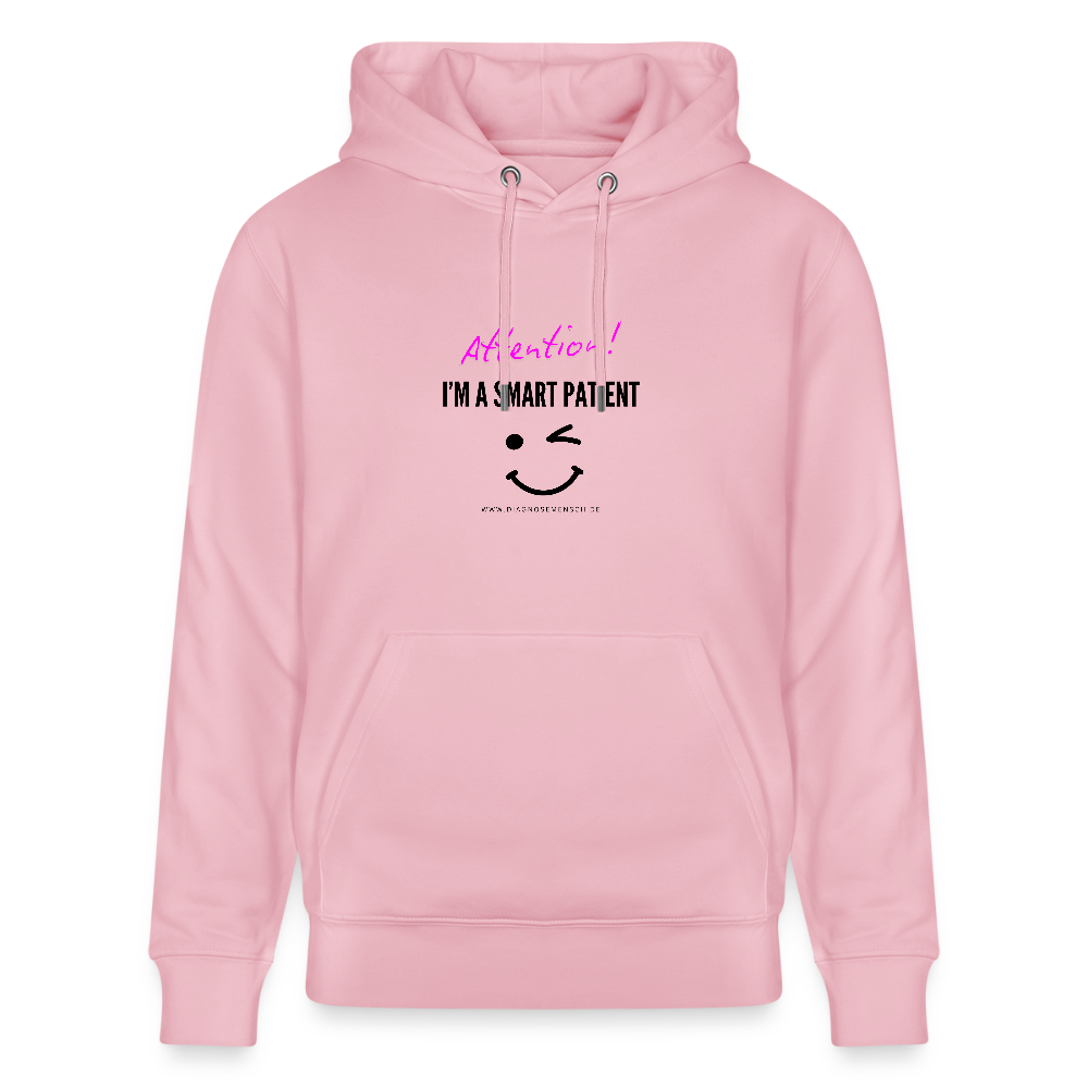Bio-Hoodie CRUISER  "I'm a smart patient" - Funny - Hellrosa