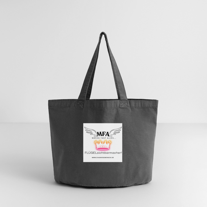 Vintage-Washed Shopper - Vintage Schwarz