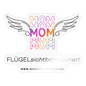 Sticker "Flügel Mom" - Best Buddy - Transparent glänzend
