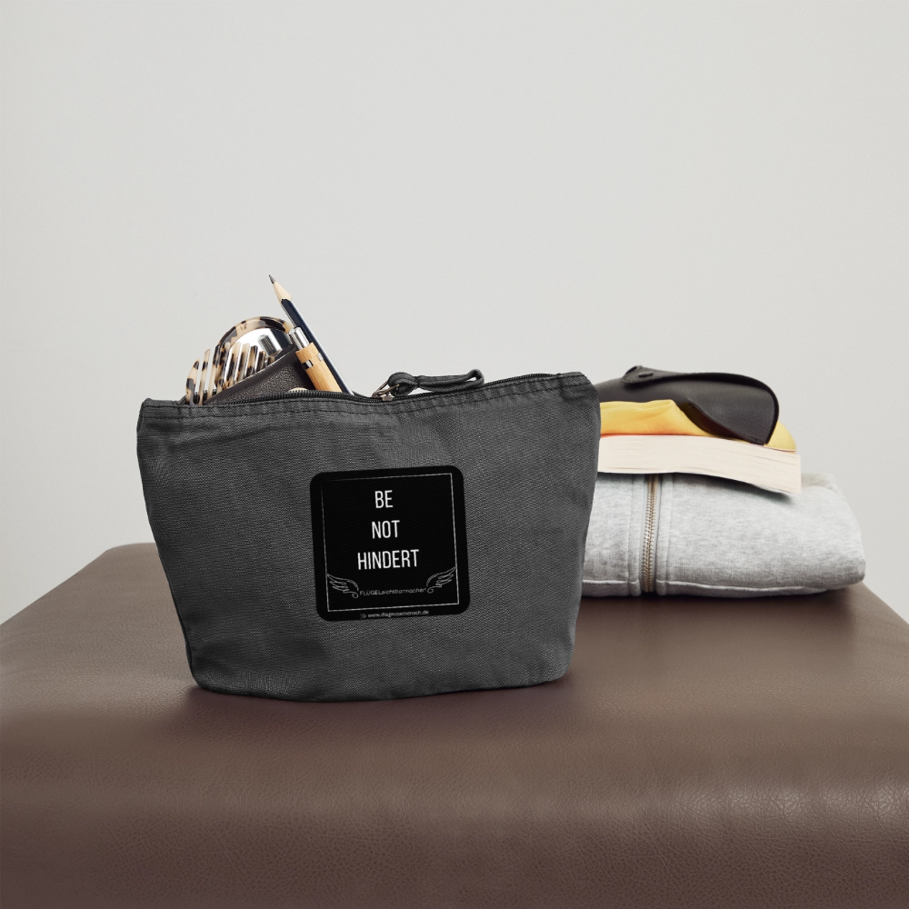 VINTAGE Täschchen "BE NOT HINDERT" - FLÜGELsichtbarmacher - Vintage Schwarz