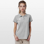 Frauen Polo Shirt "Im a smart patient" - Bad Girl - Grau meliert