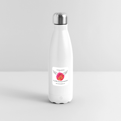 Thermosflasche 500 ml "Hebamme" - FLÜGELsichtbarmacher - Weiß