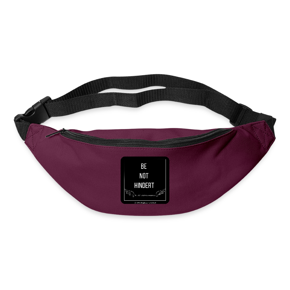 Gürteltasche "BE NOT HINDERT" - FLÜGELsichtbarmacher - Burgunderrot