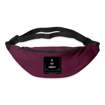 Gürteltasche "BE NOT HINDERT" - FLÜGELsichtbarmacher - Burgunderrot