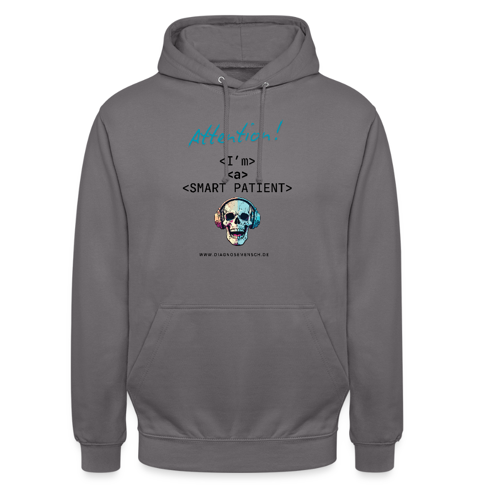 Unisex Hoodie "I'm a smart  patient" - Bad Boy - Mittelgrau