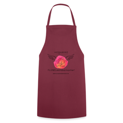 Kochschürze "Hebamme" - Best Buddy - Bordeaux