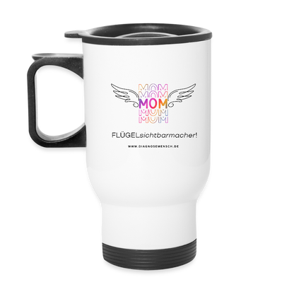 Thermobecher mit Tragegriff "Flügel - Mom" - Best Buddy - Weiß
