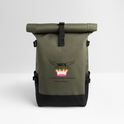 Rolltop Rucksack "MFA CROWN" - Best Buddy - Olive/Schwarz