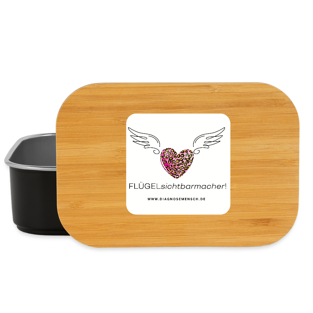 Lunch Box "FLÜGELsichtbarmacher" - Best Buddy - Schwarz