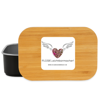 Lunch Box "FLÜGELsichtbarmacher" - Best Buddy - Schwarz