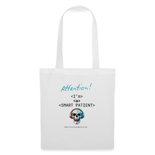 Stoffbeutel "I'm a smart patient" - Bad Boy - Weiß